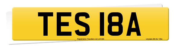Registration number TES 18A